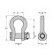 YOKE 锻造合金钢弓形卸扣带螺母 8-838-16 3.25T