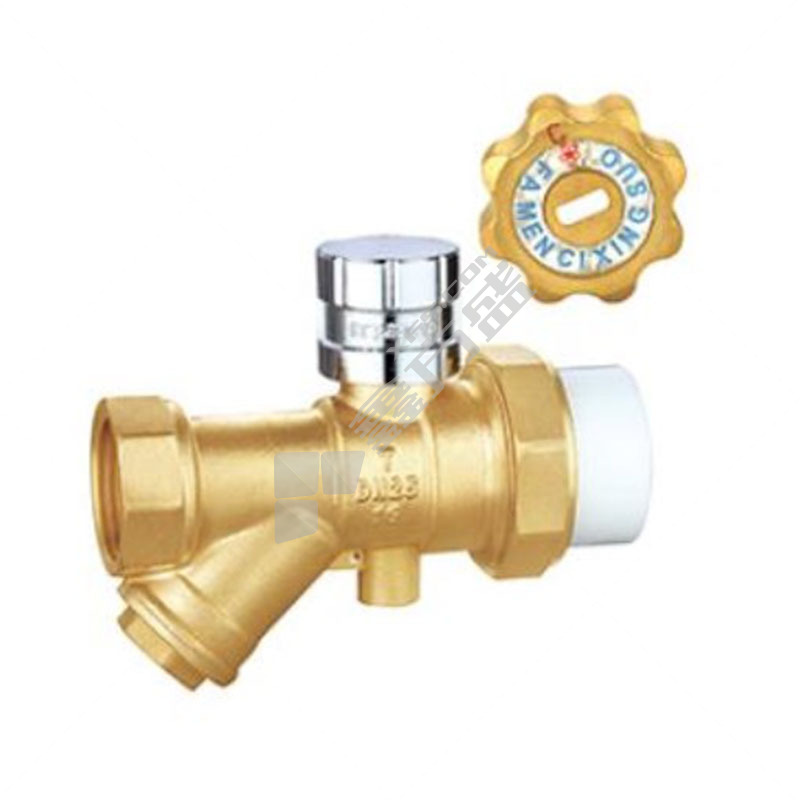 巨泉 7063PPR磁性测温锁闭黄铜过滤器 7063 DN32 PN16