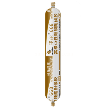 郑派 668高级中性硅酮耐候胶 金色包装 亮黑 590ml