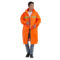 谋福 环卫劳保长款连体反光雨衣 2XL 桔红 967