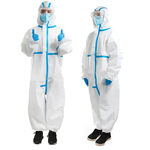 谋福 一次性带帽连体防护服 175码 白色