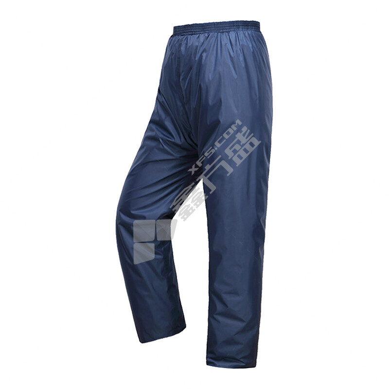 谋福 双帽檐安全反光条分体雨衣 185-190码 藏青色 8648