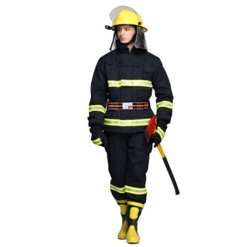 谋福 3C认证消防服五件套 652 170码 黑色