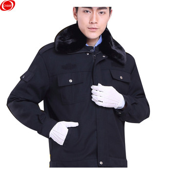 谋福 9659加厚秋冬季加长加厚防寒服 175码 黑色 单独上衣