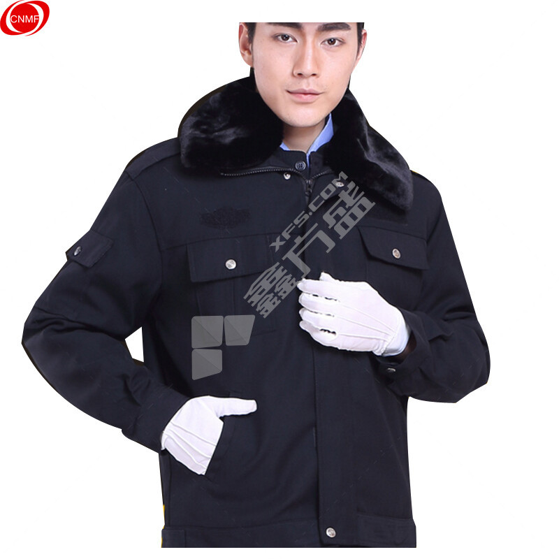 谋福 9659加厚秋冬季加长加厚防寒服 175码 黑色 单独上衣