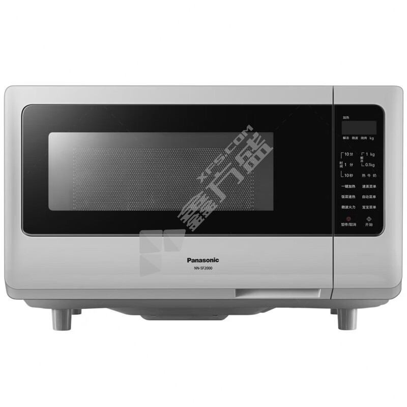松下 家用全自动小型微烤一体微波炉 800W 20L 银灰 NN-SF2000