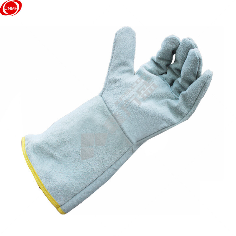 谋福 198 耐高温隔热电焊手套 34cm 灰色