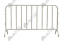 不锈钢铁马护栏 不锈钢铁马护栏长度2.0m高1.2m竖管15cm间距，横杆高//