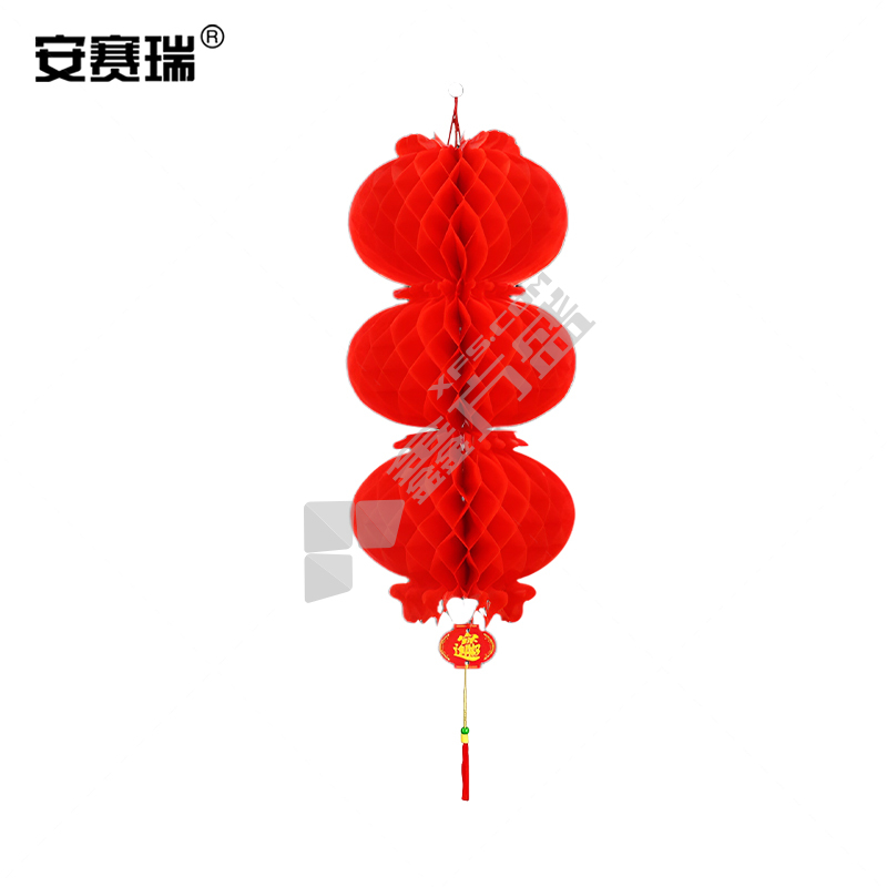 安赛瑞 8R00146三连串塑纸灯笼 8R00146