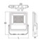 亚明 FG25C IP65 220V LED泛光灯 FG25C 400W 3000K