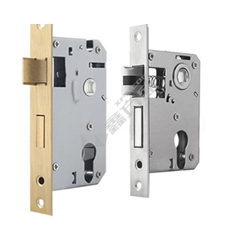 梦迈 不锈钢室内门锁体 大50不锈钢轻弹簧长145mm-锁舌距65mm