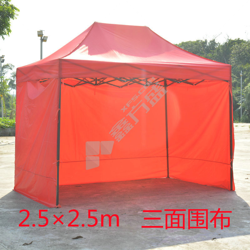 锦安行 红色防水三面围布户外折叠帐篷 JCH-ZHP-19 2*2m
