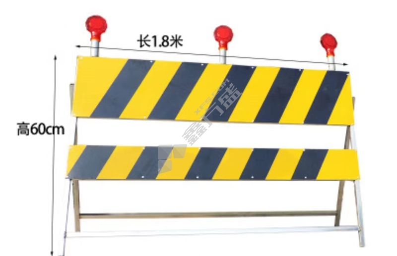 博宇路栏（带警示灯） 1M(黄黑)
