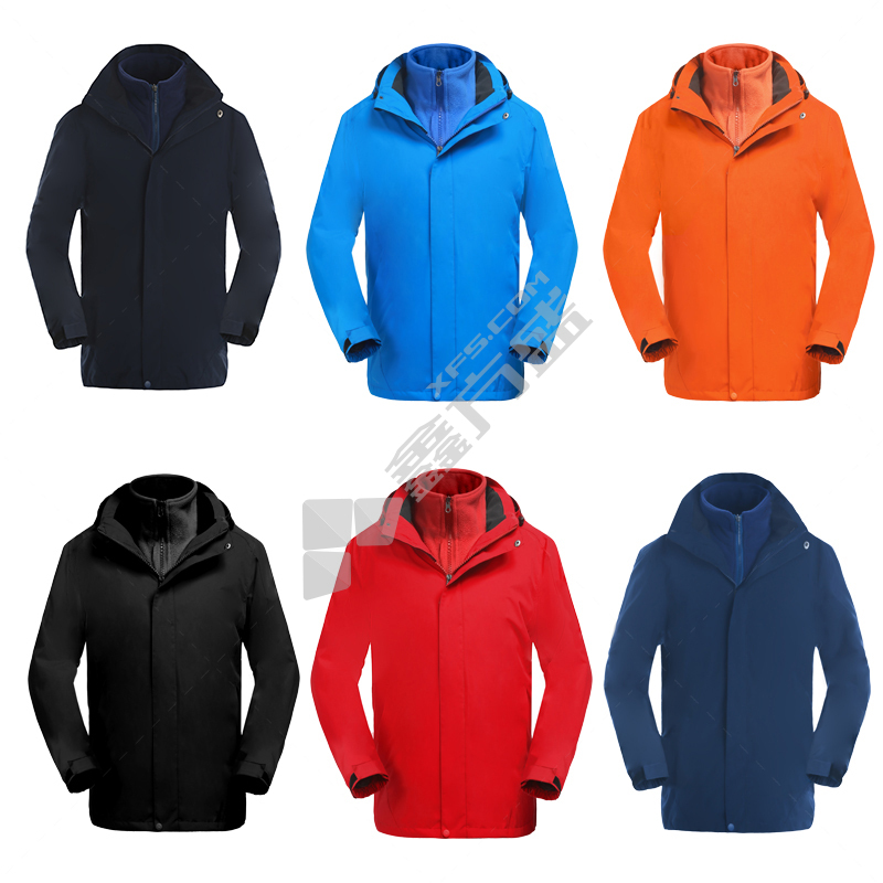 左诗丹伦 K20三合一防风冲锋衣 3XL码 牛仔蓝