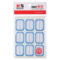 晨光 YT-12 自粘性标签 33*25mm 9枚*10张 蓝框白色