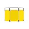 黄色三折布艺围挡 100*180cm 正在维修