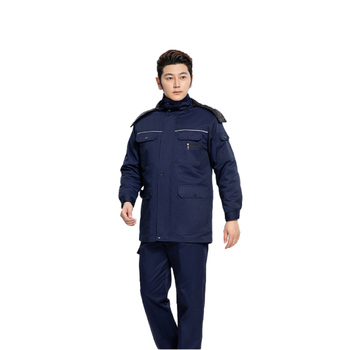 拓普瑞 039B冬季可拆卸涤棉厚纱卡棉服 190 藏蓝色