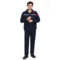 拓普瑞 029冬季可拆卸涤棉厚纱卡棉服 195 藏蓝色