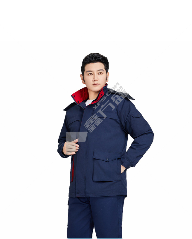 拓普瑞 033冬季可拆卸涤棉厚纱卡棉服 180 红色