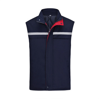 拓普瑞 冬季涤棉厚纱卡马甲 170 藏蓝色