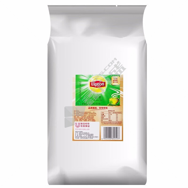 立顿 E80 精选绿茶茶包 160g