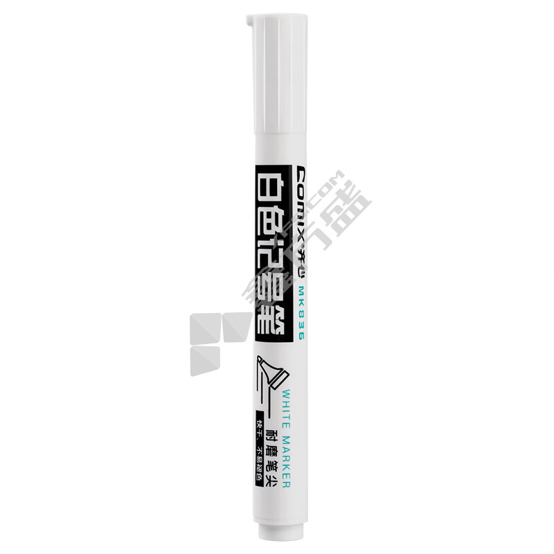 齊心 MK836 記號筆 白色 單頭 2.0mm