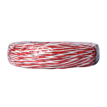 津达线缆 100米 低烟无卤阻燃C类耐火双绞线 WDZCN-RYJS 300/500V 2*1.5平方 红白色