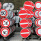 海斯迪克 道路安全指向交通标牌 HK-49 限速30公里 φ60cm 1.5mm