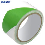 海斯迪克 PVC警示胶带 HKJD-002 绿白双色 4.8cm*16y