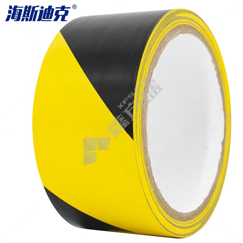海斯迪克 PVC警示胶带 HKJD-002 黑黄双色 4.8cm*16y
