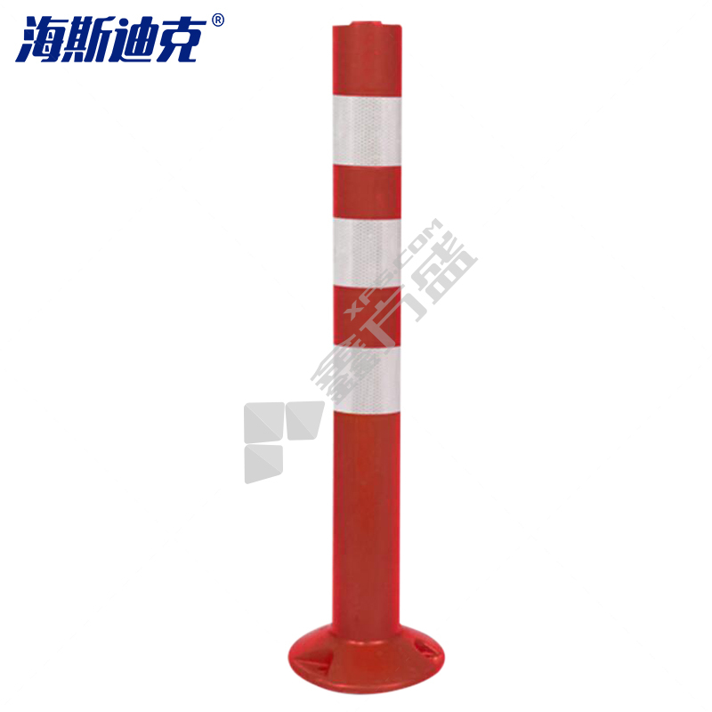 海斯迪克 PE警示柱 交通警示柱 75cm 红白