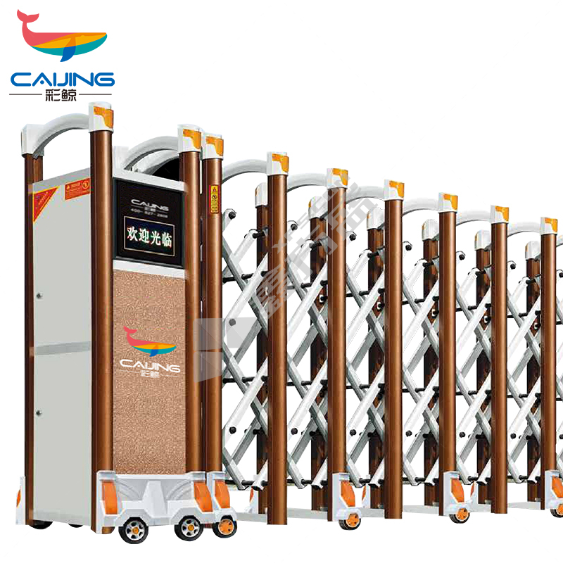 彩鲸 工地工厂学校电动伸缩门 CJ-SSM758