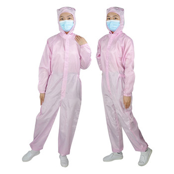 兴业卓辉 5mm间距条纹布料防静电连体服 M码 蓝色 05.770.046621