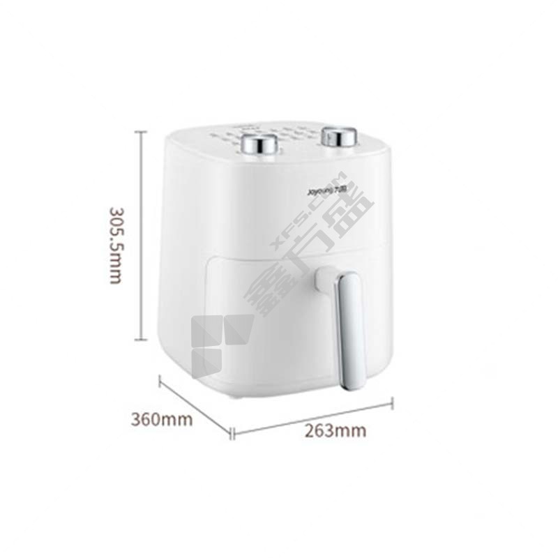 九阳 家用不沾易清洗空气炸锅 1500W 5L KL50-J661 白色