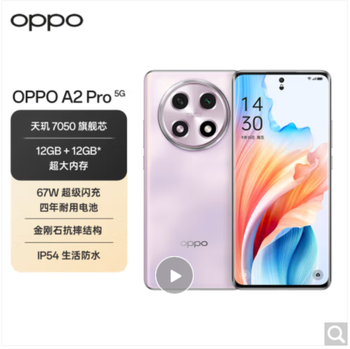 A2pro 12+512 紫色   旗舰芯 67W超级闪充 超大内存 超大电量5G手机