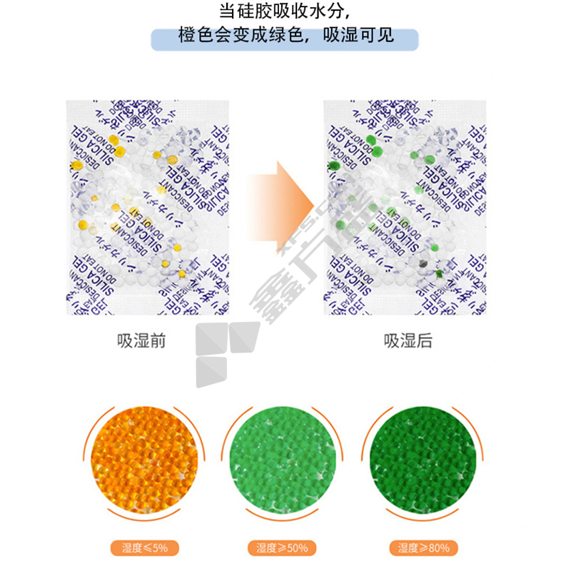 Dr.DryLab 硅胶干燥剂掺5%无钴橙胶 OPP 5g