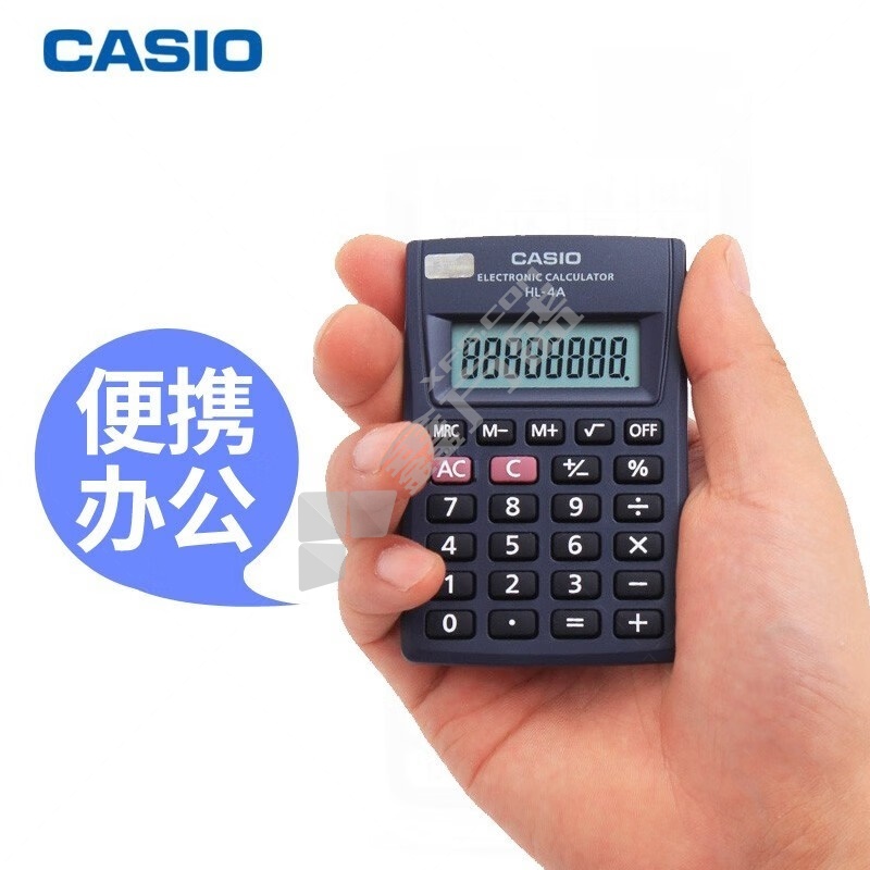 卡西歐 HL-4A 計算器 8位 8位 不支持語音功能 黑色 HL-4A