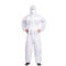 沸耐笙 pp白色无纺布40g普通款有脚一次性带帽实验室防护服 XL码 白色 FNS-02144