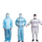 沸耐笙 pp白色无纺布40g普通款有脚一次性带帽实验室防护服 XL码 白色 FNS-02144