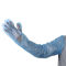 沸耐笙 加厚PE塑料养殖长臂手套 FNS-02174 每只柔韧6g 浅蓝色