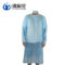 沸耐笙 一次性隔离服褂式实验室防护服 均码 蓝色 FNS-02290-cpe反穿隔离衣皮筋款