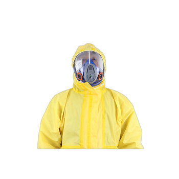 汉盾 带帽连体式C级防护服 XXXXL 黄色 HD-BP618