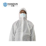 汉盾 HD-BP621 带帽连体式D级防护服 S 白色 HD-BP621