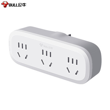 公牛 3位五孔 一转多转换器 96033(S) 10A 无线