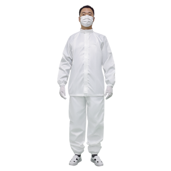 康惠洁 立领 防静电分体工作服 L码 白