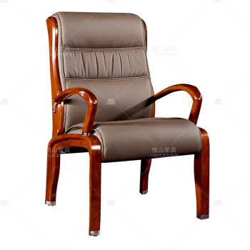 悦山 YSOC3DPD011XP 中式会议椅 YSOC3DPD011XP 630*690*1070mm 棕 西皮