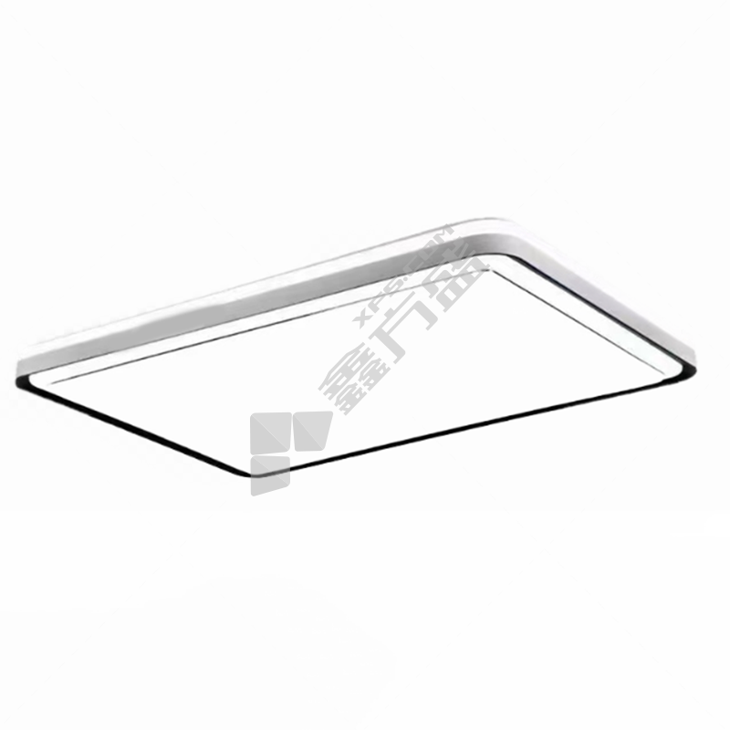 光向标 LED客厅灯 长方简派款 吸顶灯 KR-08 200W 三色变光 960*660mm 220V 黑色