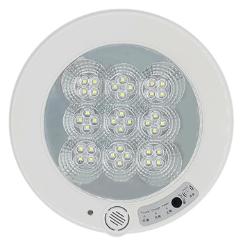 微博电子 含强启 九宫格款 LED感应吸顶灯 三线 声控 全灭 8W 6500k Φ220*45mm AC220V