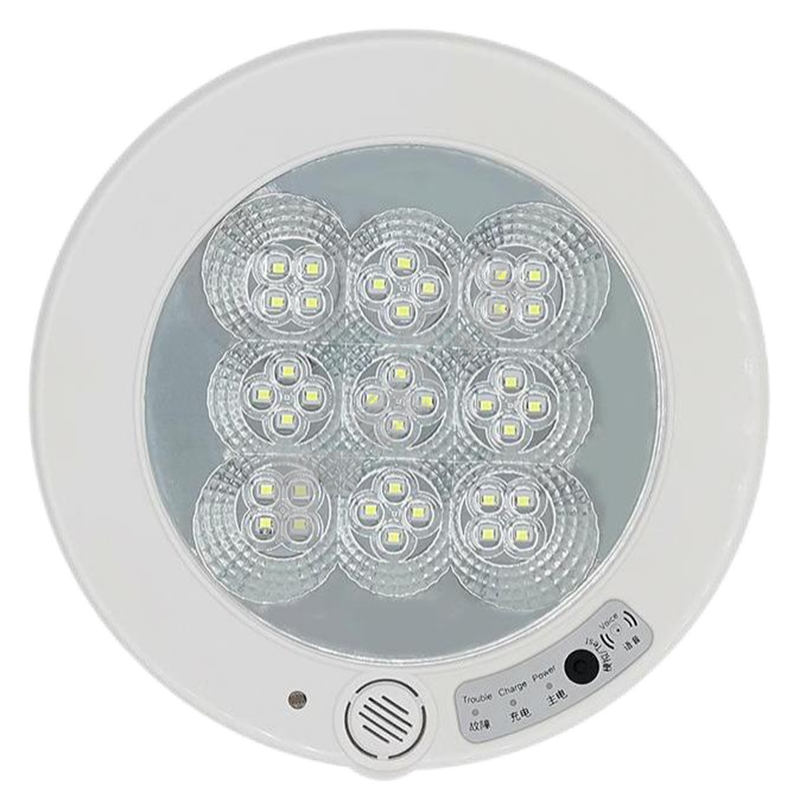 微博电子 含强启 九宫格款 LED感应吸顶灯 三线 声控 全灭 8W 6500k Φ220*45mm AC220V