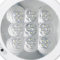 微博电子 含强启 九宫格款 LED感应吸顶灯 三线 声控 全灭 8W 6500k Φ220*45mm AC220V